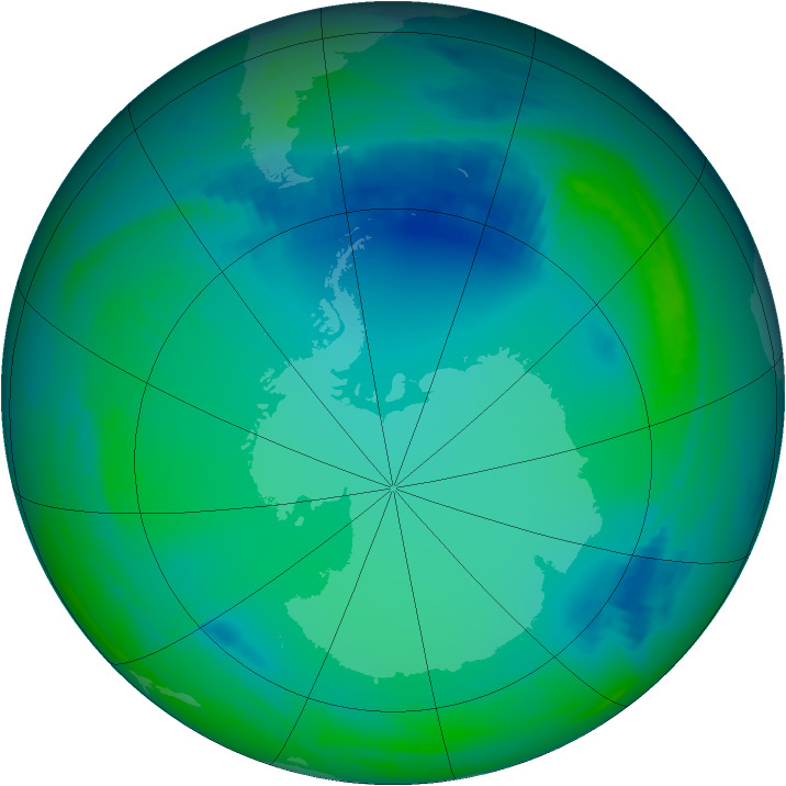 Ozone Map 2000-07-11